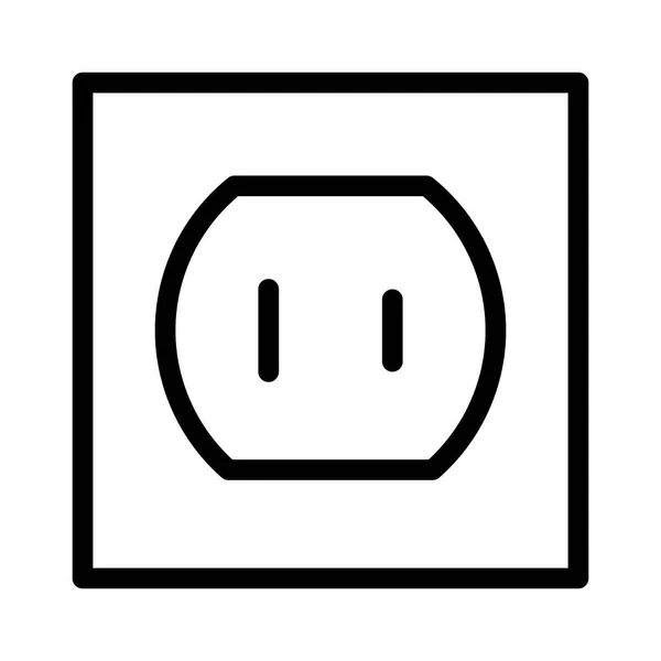 Wall Plug Icon Vector Illustration — Stock Vector