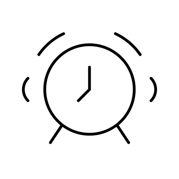 Icône Alarme Sur Fond Blanc Illustration Vectorielle — Image vectorielle