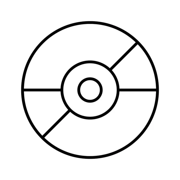 Disc Symbol Vektor Illustration — Stockvektor