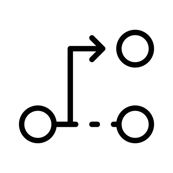 Reatribuir Ícone Fio Ilustração Vetorial —  Vetores de Stock