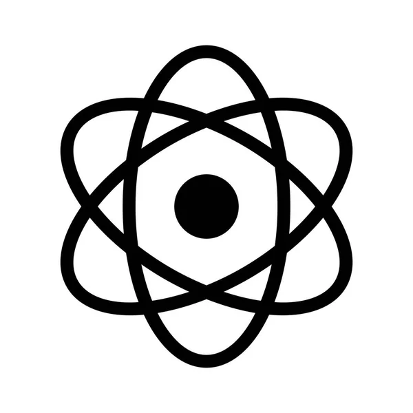 Nuclear Atom Icon Vector Illustration — Stock Vector