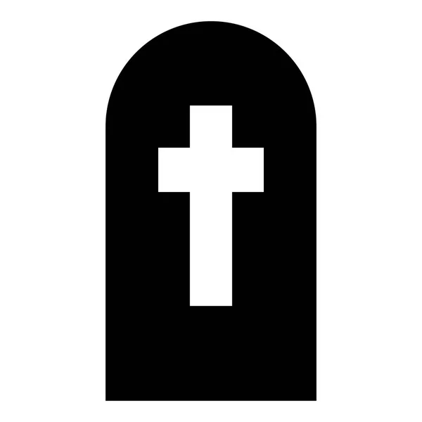 Icona Del Cimitero Illustrazione Vettoriale — Vettoriale Stock