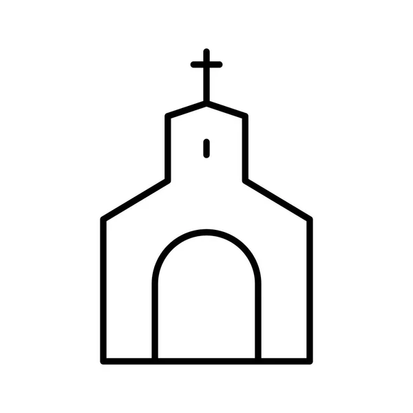 Church Icon Vector Illustration — Stock Vector