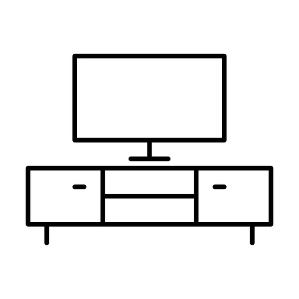 Living Room Icoon Vectorillustratie — Stockvector