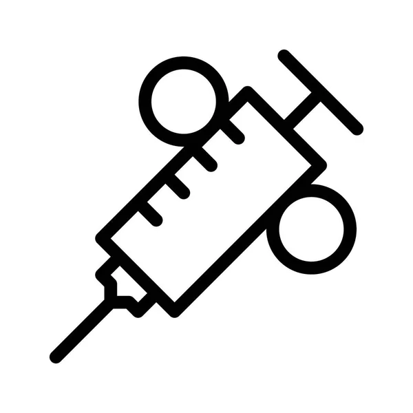 Injection Medicine Icon Vector Illustration — Stock Vector