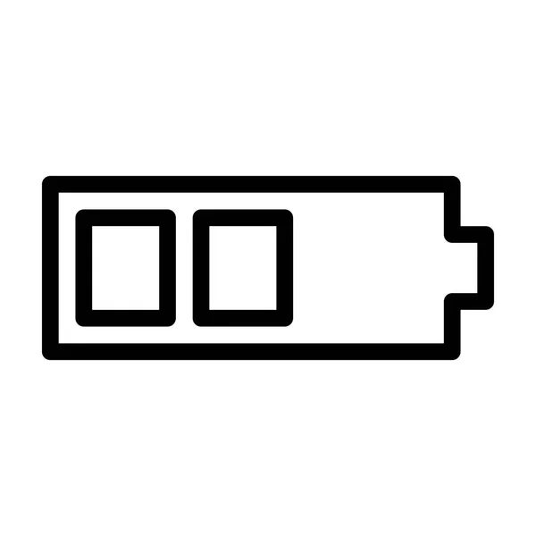 Ikona Baterie Vektorová Ilustrace — Stockový vektor