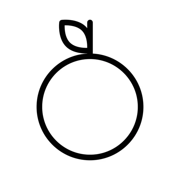 Icône Orange Illustration Vectorielle — Image vectorielle