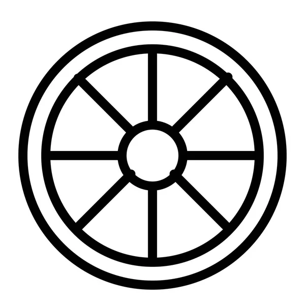 Ikona Koła Ilustracja Wektora — Wektor stockowy