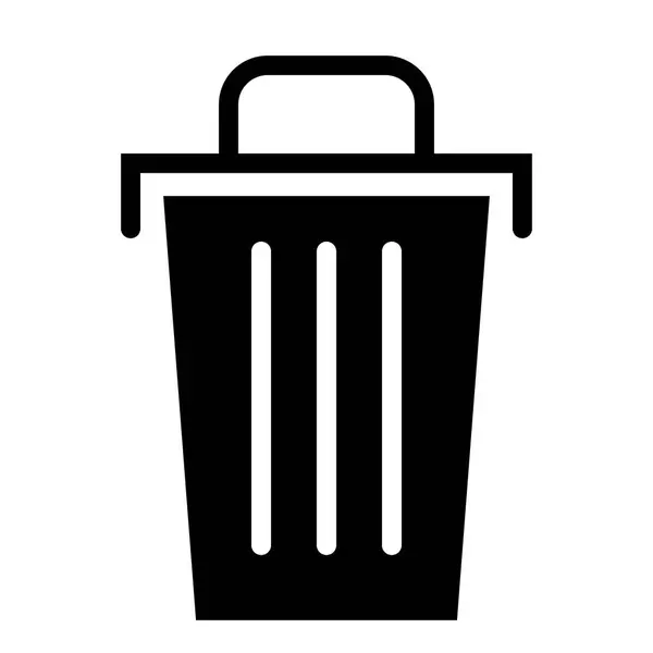 Trash Bin Icon Vector Illustration — Stock Vector