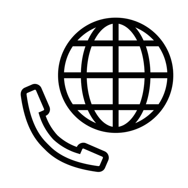 Symbol Der Telefonkonferenz Vektorillustration — Stockvektor