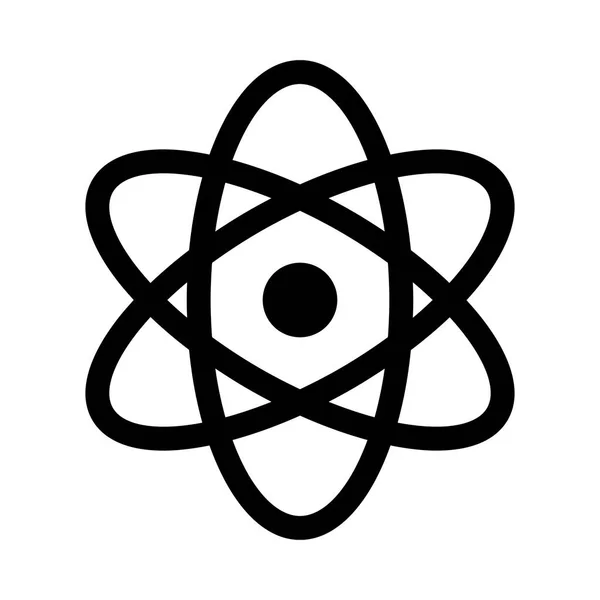 Nuklear Atom Symbol Vektorillustration — Stockvektor
