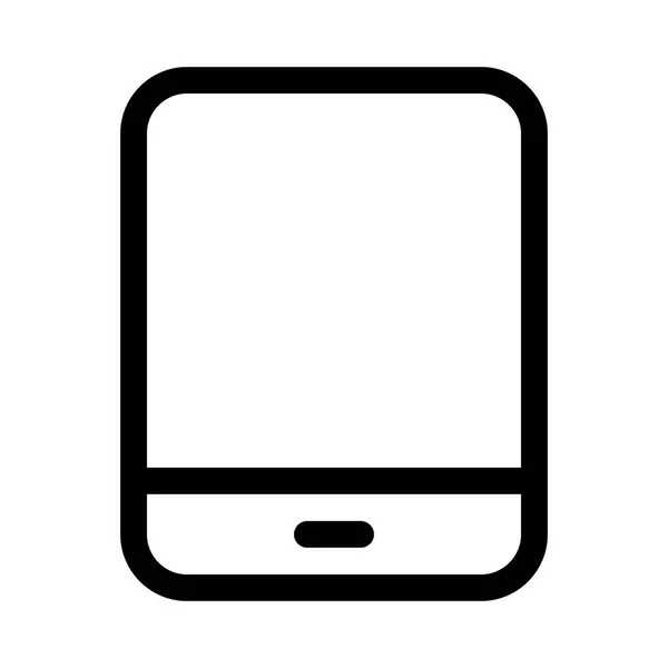 Ícone Mídia Tablet Ilustração Vetorial — Vetor de Stock