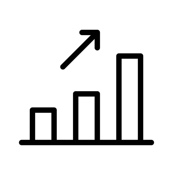 Icône Diagramme Barres Illustration Vectorielle — Image vectorielle