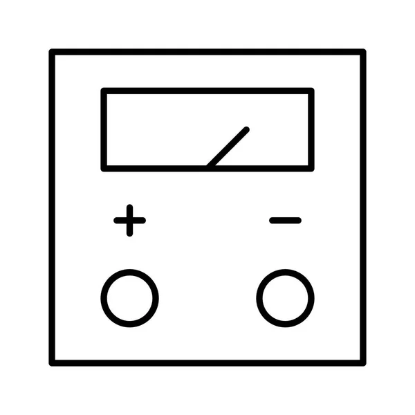 Ampere Meter Symbol Vektorabbildung — Stockvektor