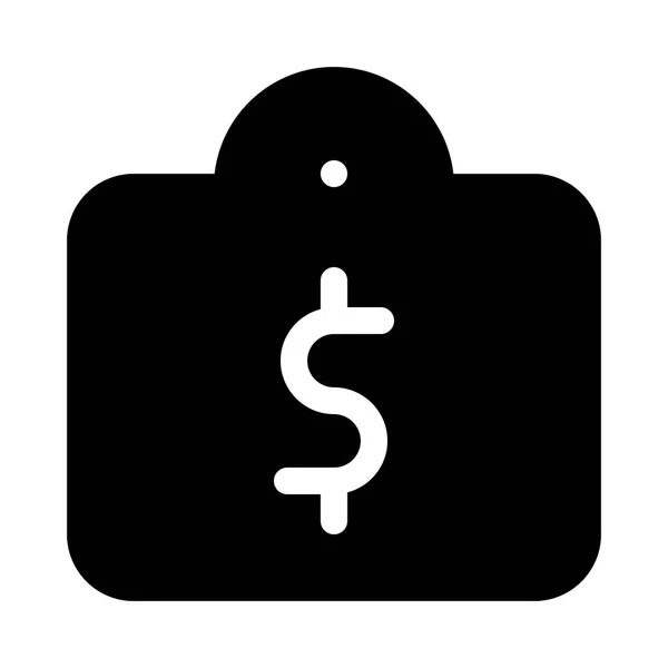 Shopping Symbool Dollar Sale Tag Icoon Vector Illustratie — Stockvector