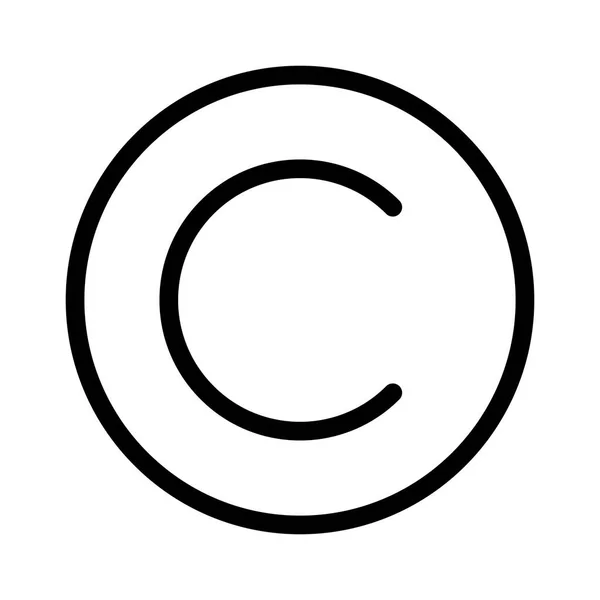 Авторські Права Веб Дизайн Значок Векторні Ілюстрації Стокова Ілюстрація