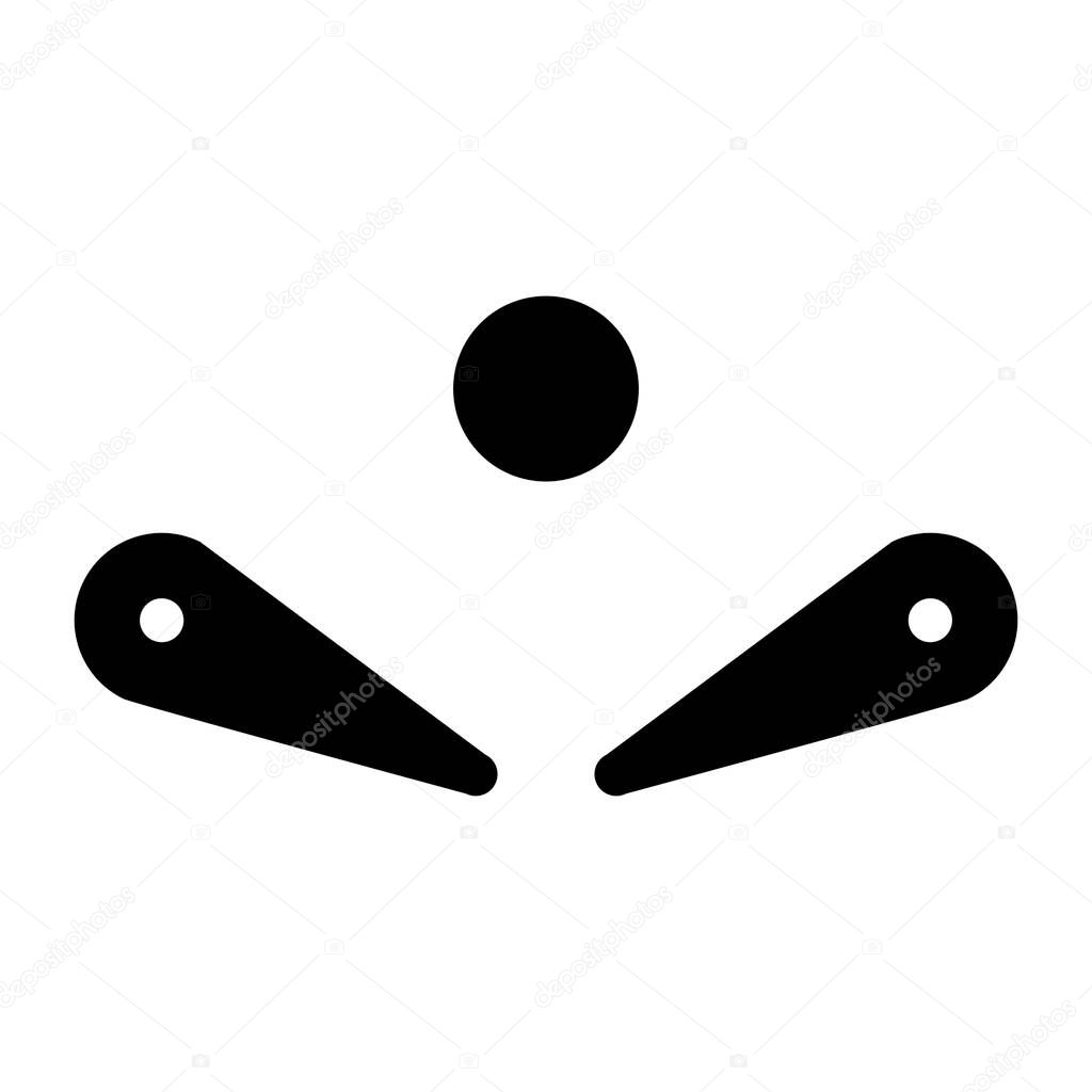 Flipper icon, vector illustration