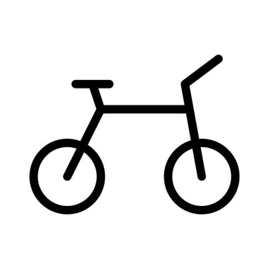 Bisiklet simgesi, vektör illüstrasyonu