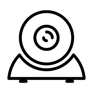 Webcam Elektronik simgesi, vektör illüstrasyonu