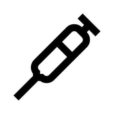 Şırınga simgesi, vektör illüstrasyonu 