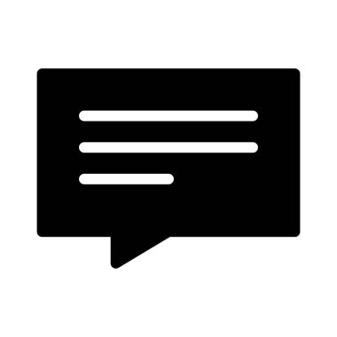 Sohbet servisi simgesi, vektör illüstrasyonu