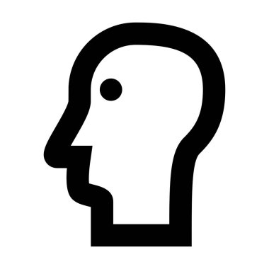 Beyin Tıbbı simgesi, vektör illüstrasyonu