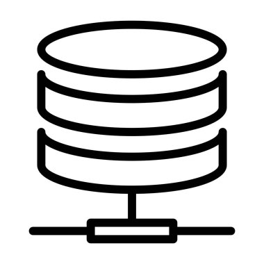 Veritabanı Bilgisayar simgesi, vektör illüstrasyonu
