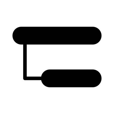 Alt görev simgesi, vektör illüstrasyonu