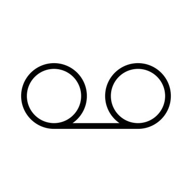 Ses İleti simgesi, vektör illüstrasyonu  