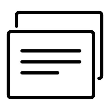 Kopyalanmış İçerik simgesi, vektör illüstrasyonu