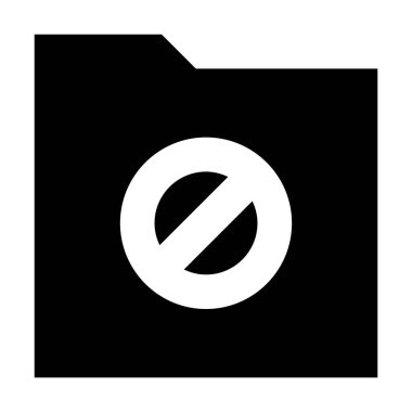 Beyaz arkaplan, vektör illüstrasyonunda Dizin HAYIR simgesi 