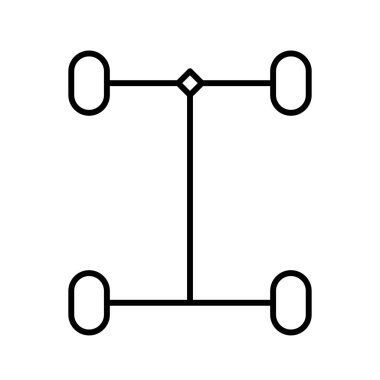  Farklılık Araç Aracı, kamyon simgesi, vektör 