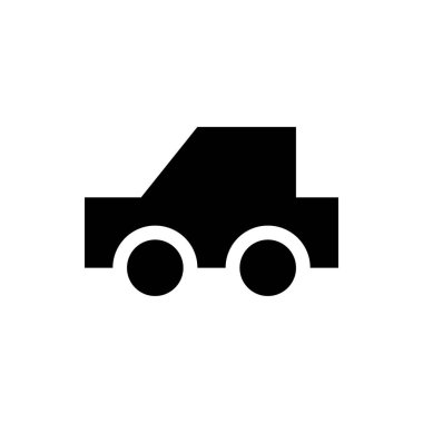 araba simgesi, vektör illüstrasyonu