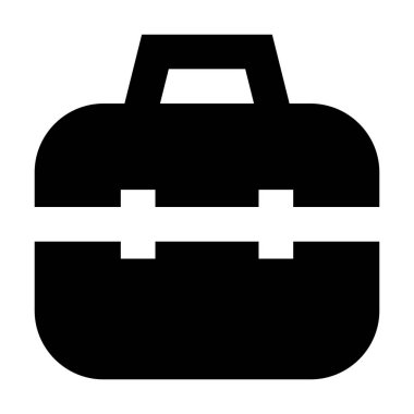 evrak çantası simgesi, vektör illüstrasyonu 