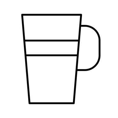 kahve simgesi, vektör illüstrasyonu