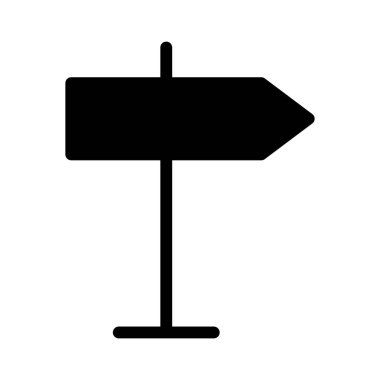 Yönler simgesi, vektör illüstrasyonu