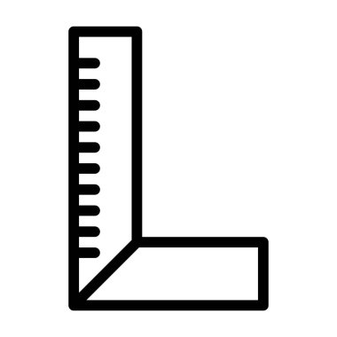 cetvel simgesi, vektör illüstrasyonu