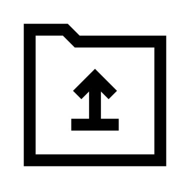 Beyaz arkaplanda dizin simgesi, vektör illüstrasyonu