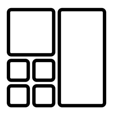 Portföy simgesi, vektör illüstrasyonu   