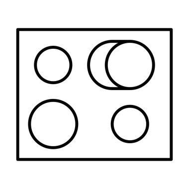 Aşçılık Alanı simgesi, vektör illüstrasyonu
