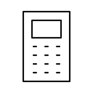 hesap makinesi simgesi, vektör illüstrasyonu