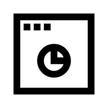 Pasta çizelgesi simgesi, vektör illüstrasyonu