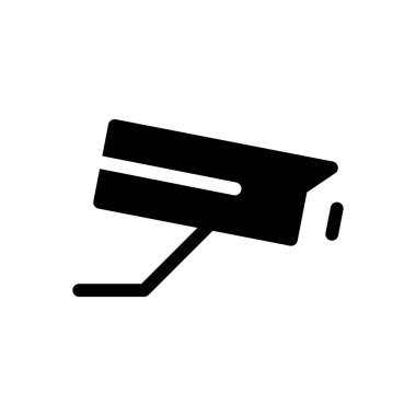 Güvenlik kamerası simgesi, vektör illüstrasyonu