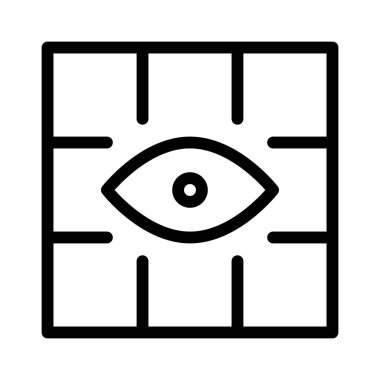 Gridview göz simgesi, vektör 