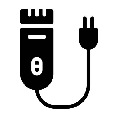 Elektrikli Shaver simgesi, vektör illüstrasyonu