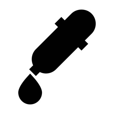 Göz damlası tıbbi simgesi, vektör 