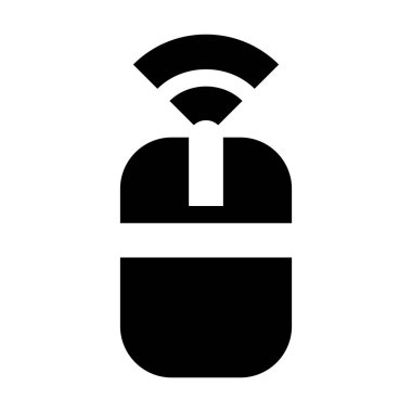 Kablosuz Bilgisayar Fare simgesi, vektör illüstrasyonu