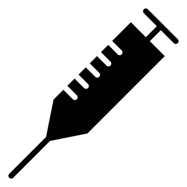 Şırınga simgesi, vektör illüstrasyonu 