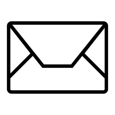 posta zarfı simgesi, vektör illüstrasyonu 