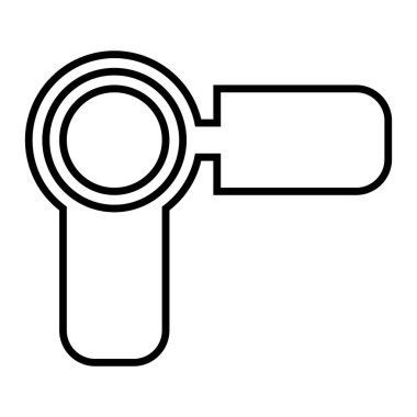 Kamera Elektronik simgesi, vektör illüstrasyonu